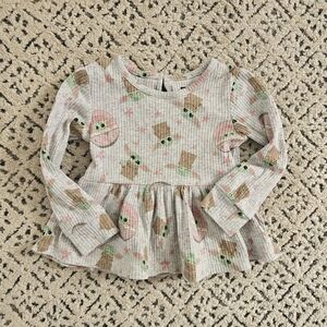 Disney Star Wars Baby Yoda Long Sleeve Shirt 24 Month